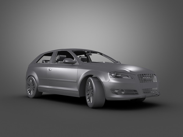 3d model audi car - Audi A3 (2011)... by Swan3DStudios
